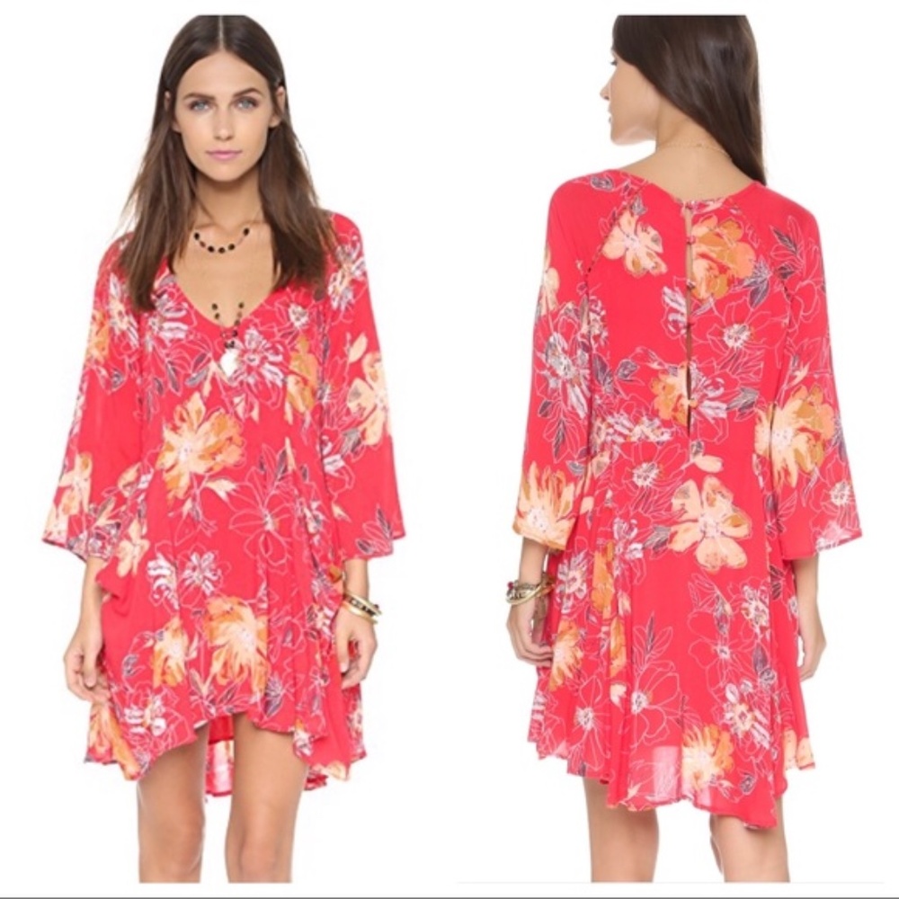 Free People Floral Mini Dress